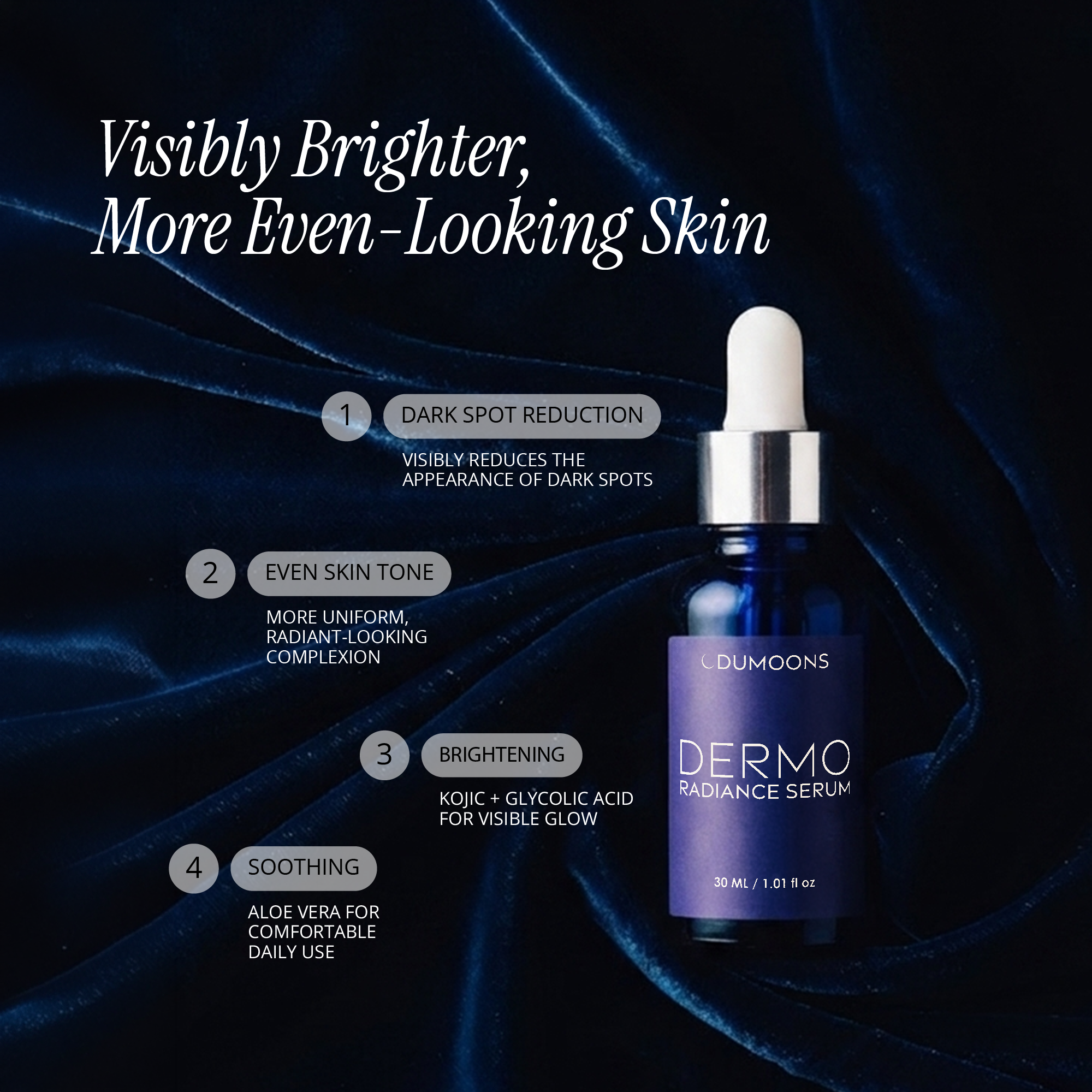 Dark Spot Serum – Kojic Acid & Glycolic Acid, Face & Body, 1 fl oz