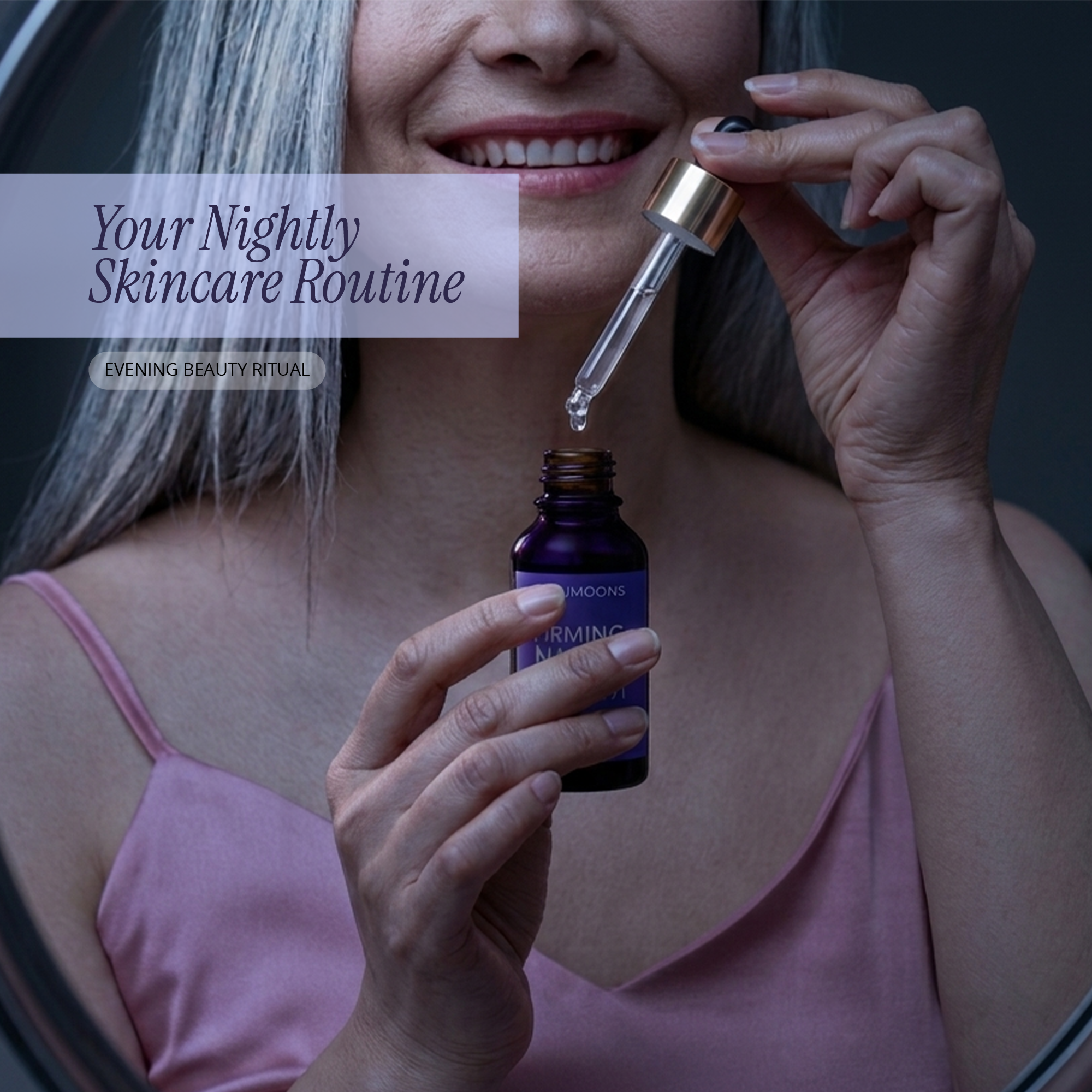 Anti-Aging Night Serum – Hyaluronic Acid, Collagen & Vitamin C, 0.67 fl oz