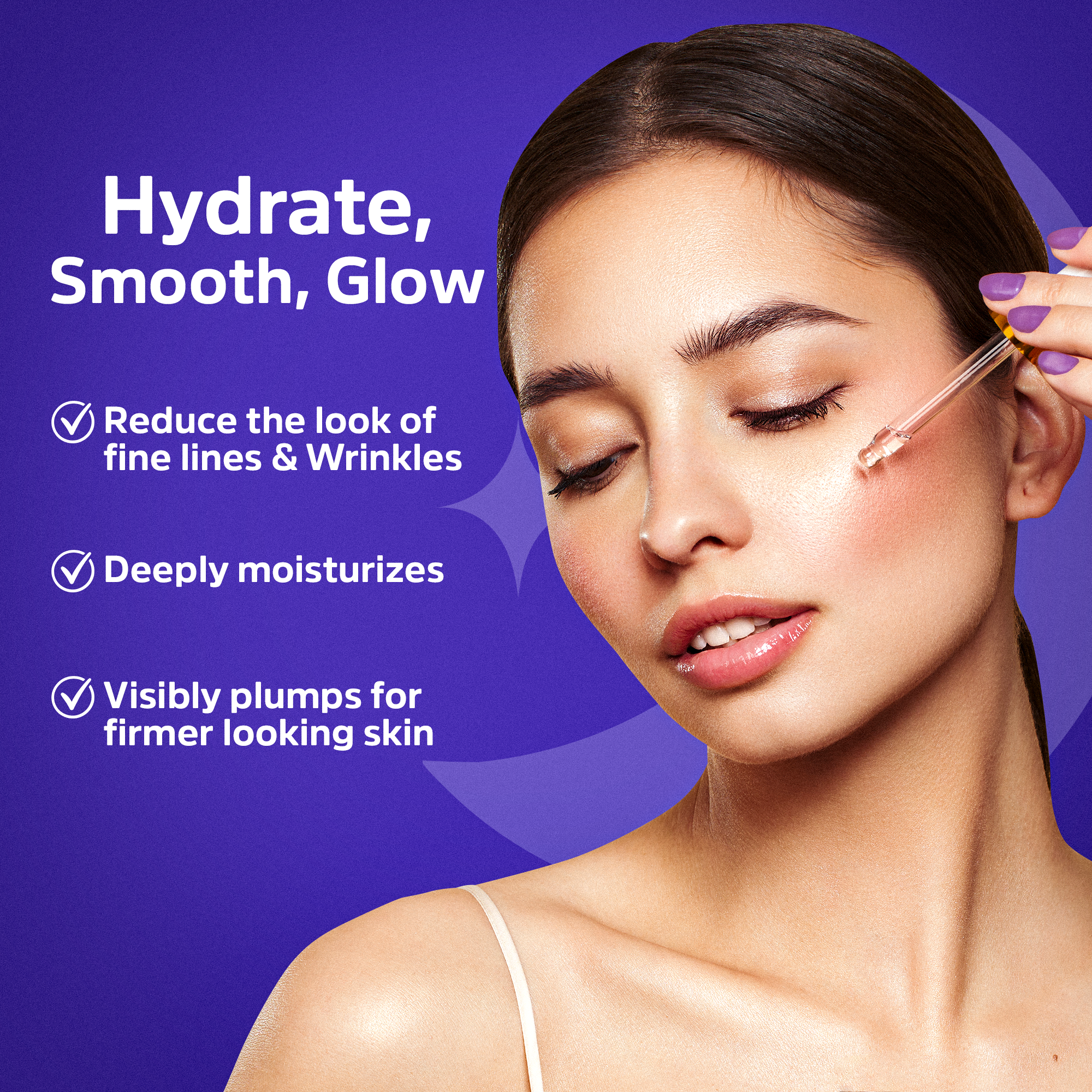 Premium Anti-Aging Night Serum for Face, Hydrating Night Serum with Hyaluronic Acid, Collagen, Vitamin C & Elastin, Lightweight Overnight Facial Serum for Women & Men, 0.67 fl oz