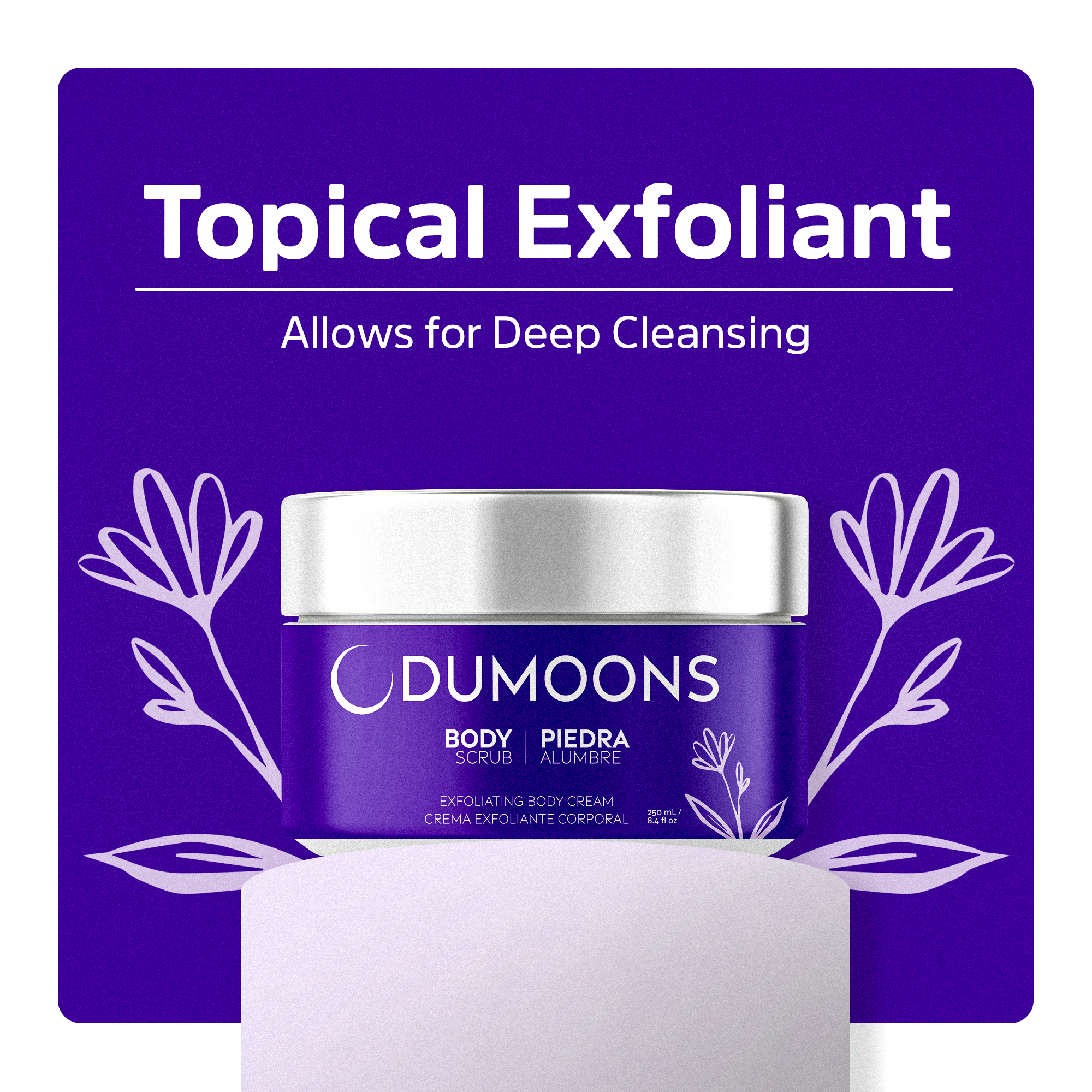 Body Scrub, Exfoliating Body Scrub for Women & Men, Dead Skin Remover for Smoother-Looking Skin, Body Exfoliant for Body, Feet & Bikini Area, 8.4 oz