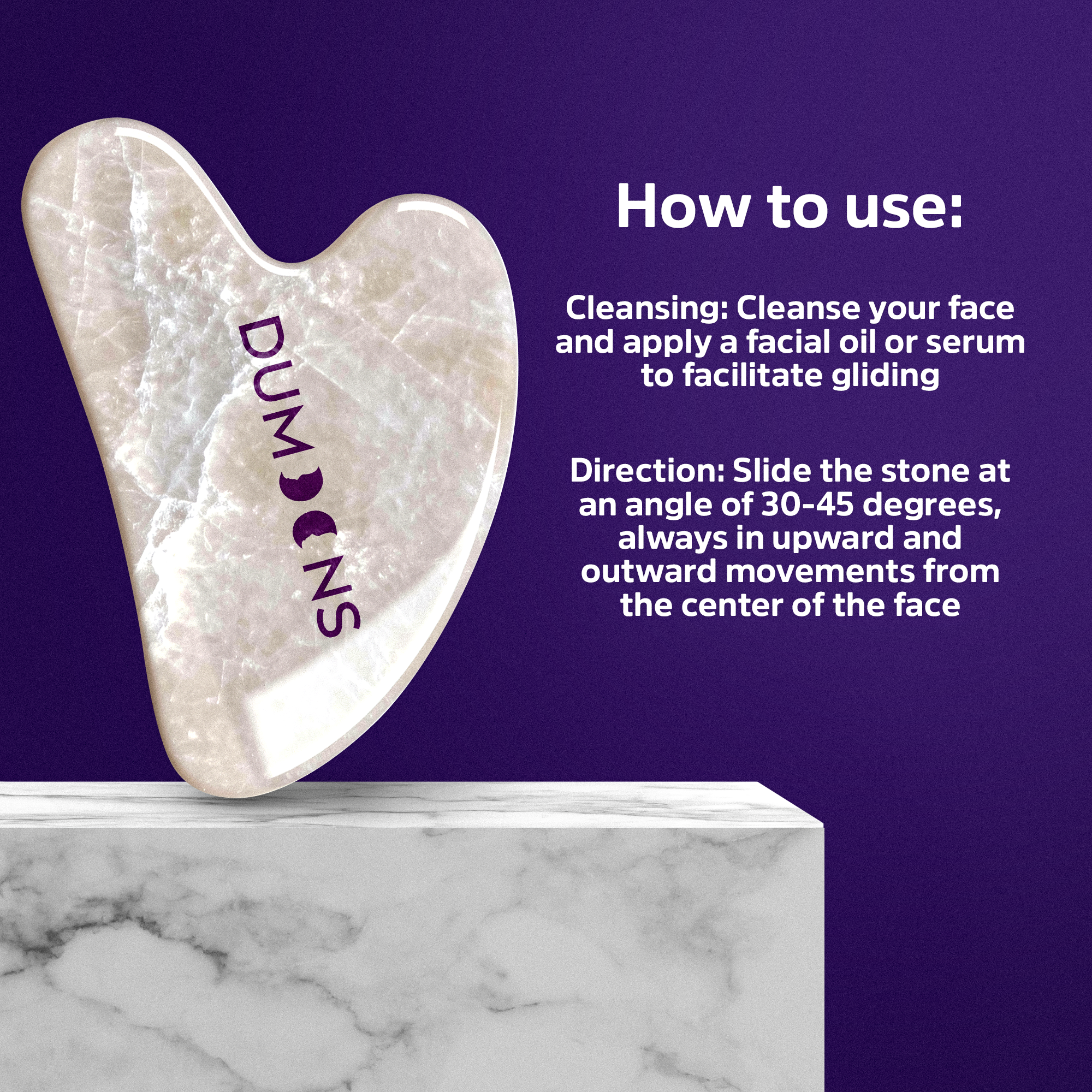 Jade Gua Sha Facial Tool for Women, Facial Massage and Sculpting Stone for Face, Neck & Jawline, Depuffing Beauty Tool for Skincare Routine and Spa-Like Self-Care