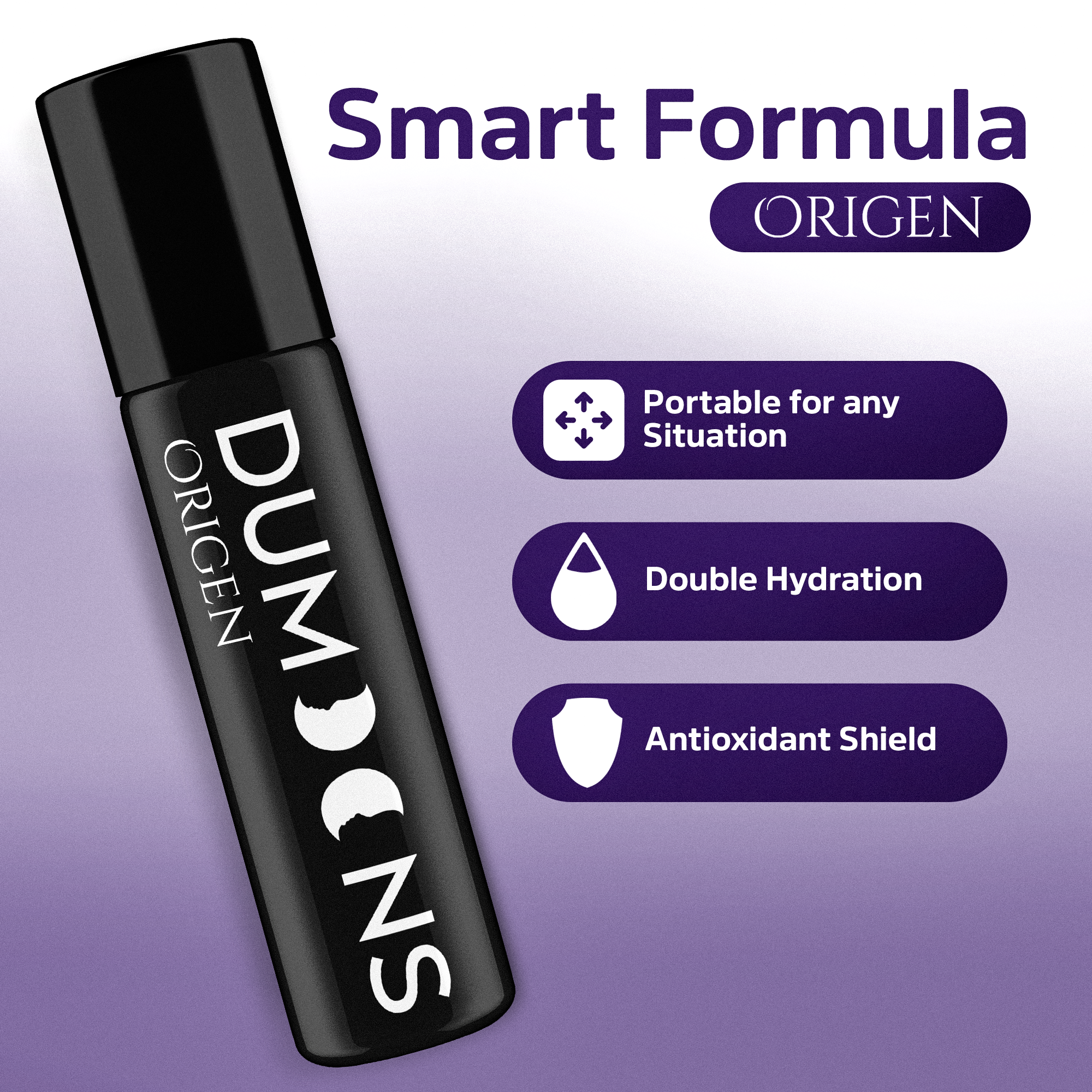 DUMOONS Anti Aging Face Serum Stick for Women and Men, Hydrating Face Balm Stick with Hyaluronic Acid, Under Eye Stick for Fine Lines, Wrinkles & Daily Skincare, Travel-Friendly Serum Stick for Face