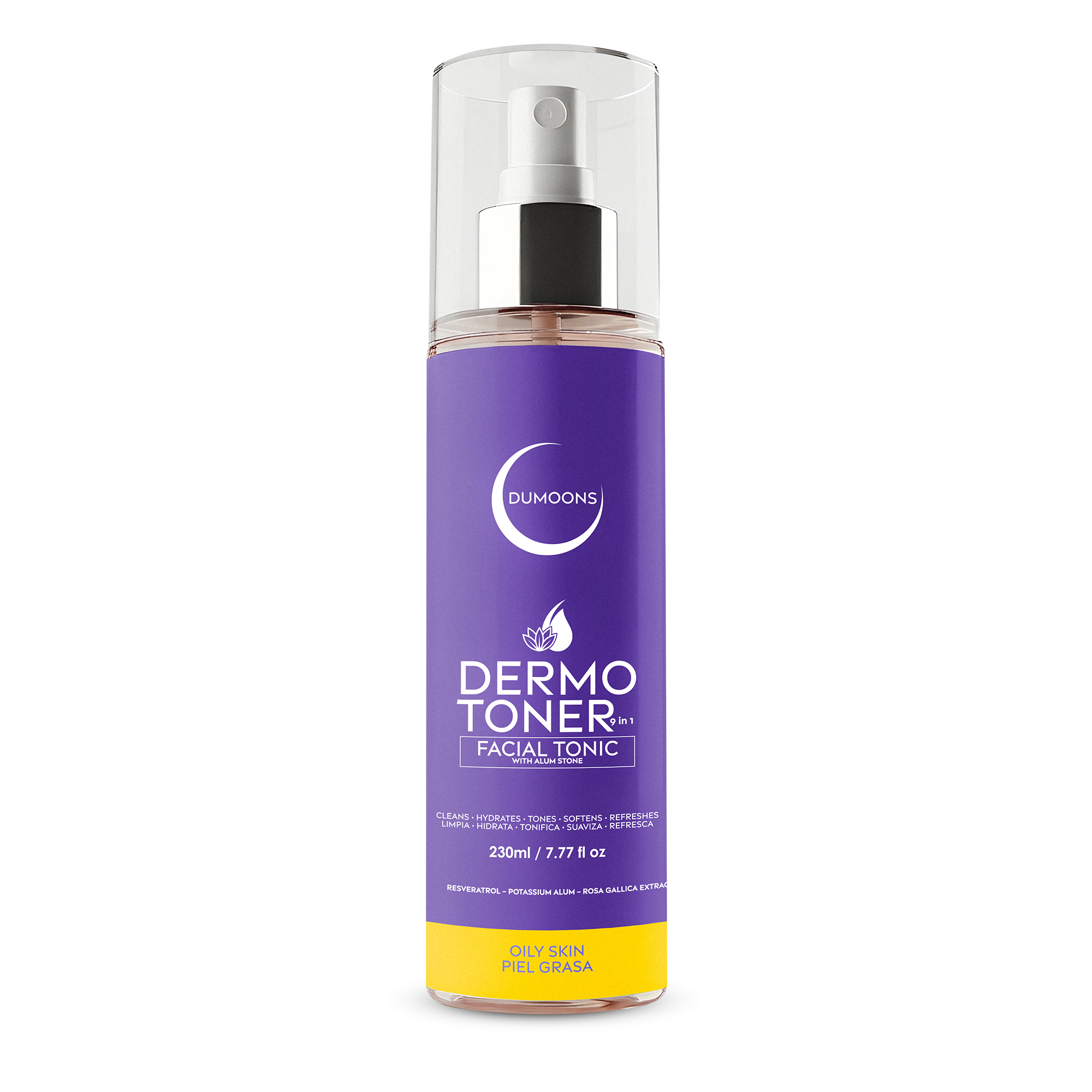 9-in-1 Hydrating Face Mist Toner – Alum Stone Infused, 6.7 fl oz