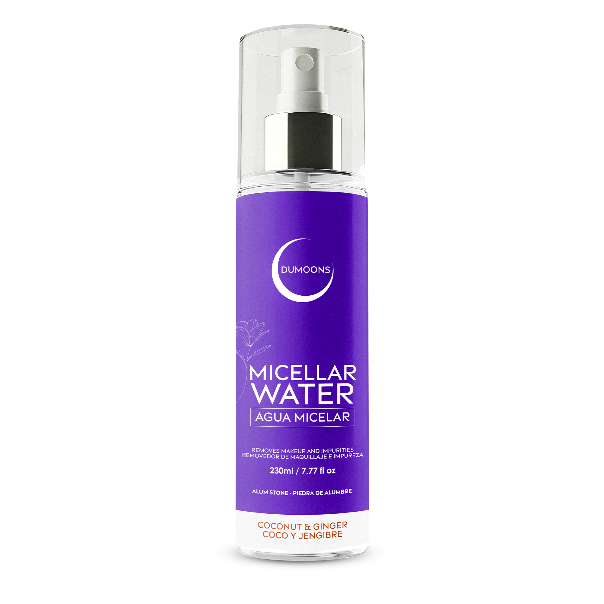 Micellar Water Makeup Remover – Alum Stone Infused, 7.7 oz