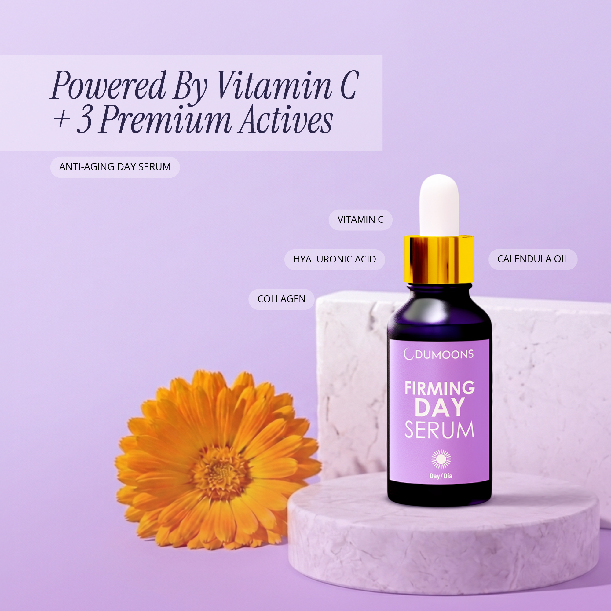 Vitamin C Day Serum – Collagen, Hyaluronic Acid & Calendula, 0.67 fl oz
