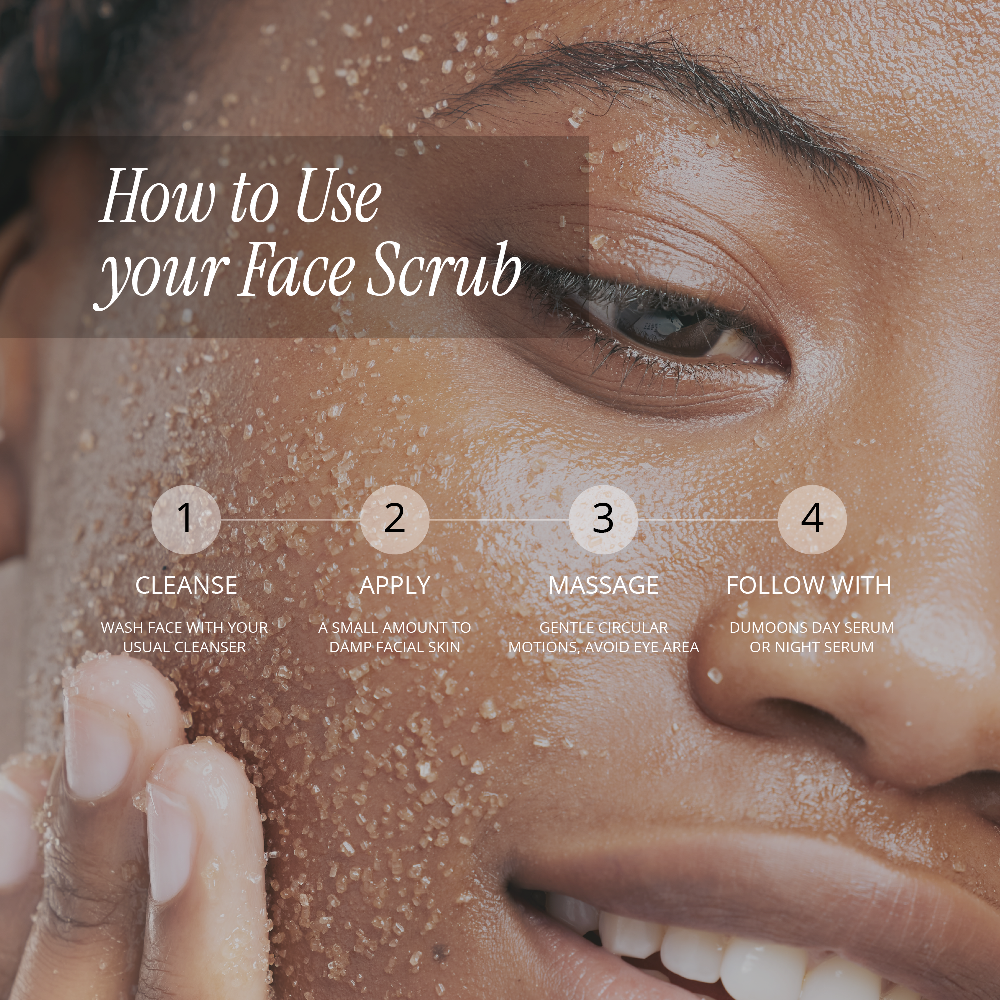 Exfoliating Face Scrub – Collagen, Aloe Vera & Micronized Alum, 2.2 oz