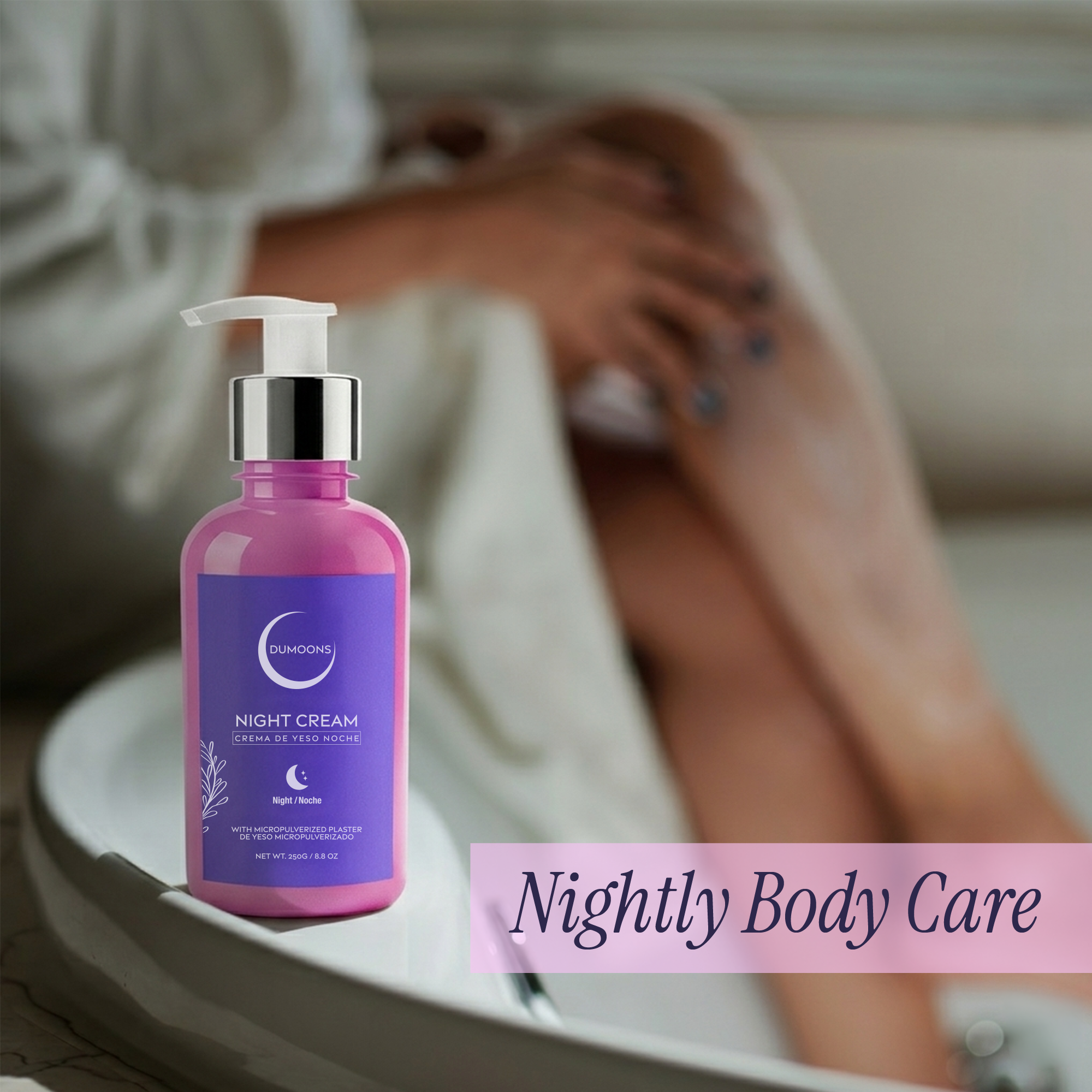 Firming Body Night Cream – Gypsum, Seaweed & Centella Asiatica, 8.8 oz