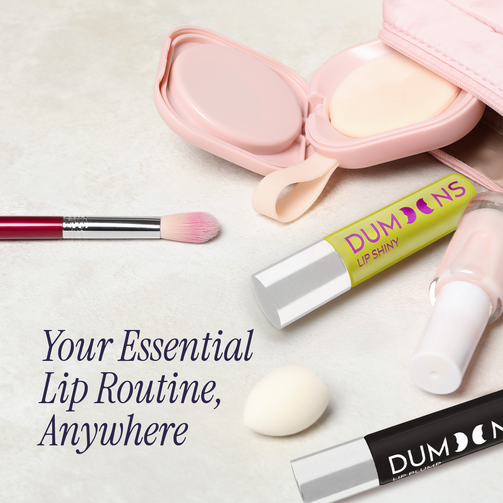 Lip Plumper Gloss Roll-On Duo – Capsicum & Collagen, 2-in-1 Set