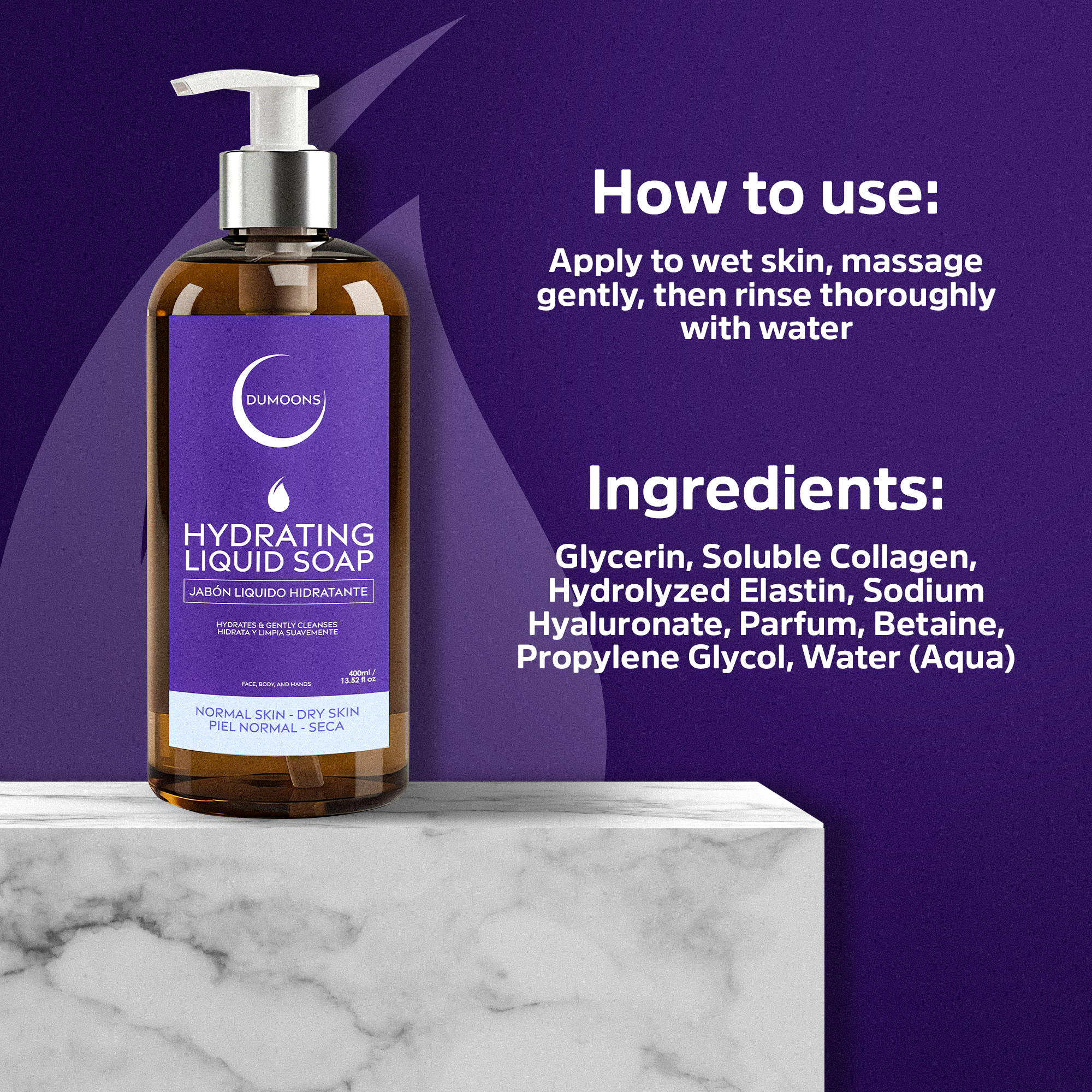 Face Wash for Oily Skin for Women, Gentle Hydating Facial Cleanser with Hyaluronic Acid, Collagen & Alum Extract, Daily Face Wash for Fresh, Balanced Skin, 13.52 fl oz