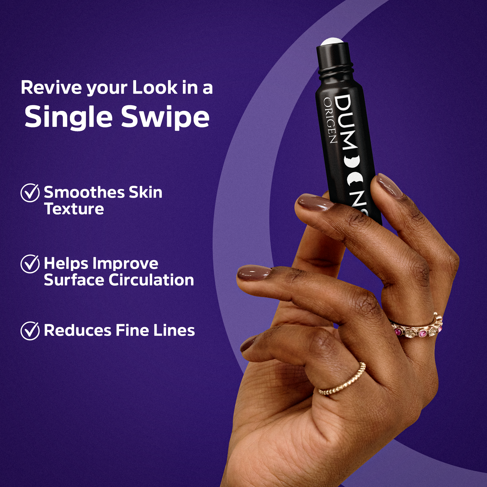 DUMOONS Anti Aging Face Serum Stick for Women and Men, Hydrating Face Balm Stick with Hyaluronic Acid, Under Eye Stick for Fine Lines, Wrinkles & Daily Skincare, Travel-Friendly Serum Stick for Face